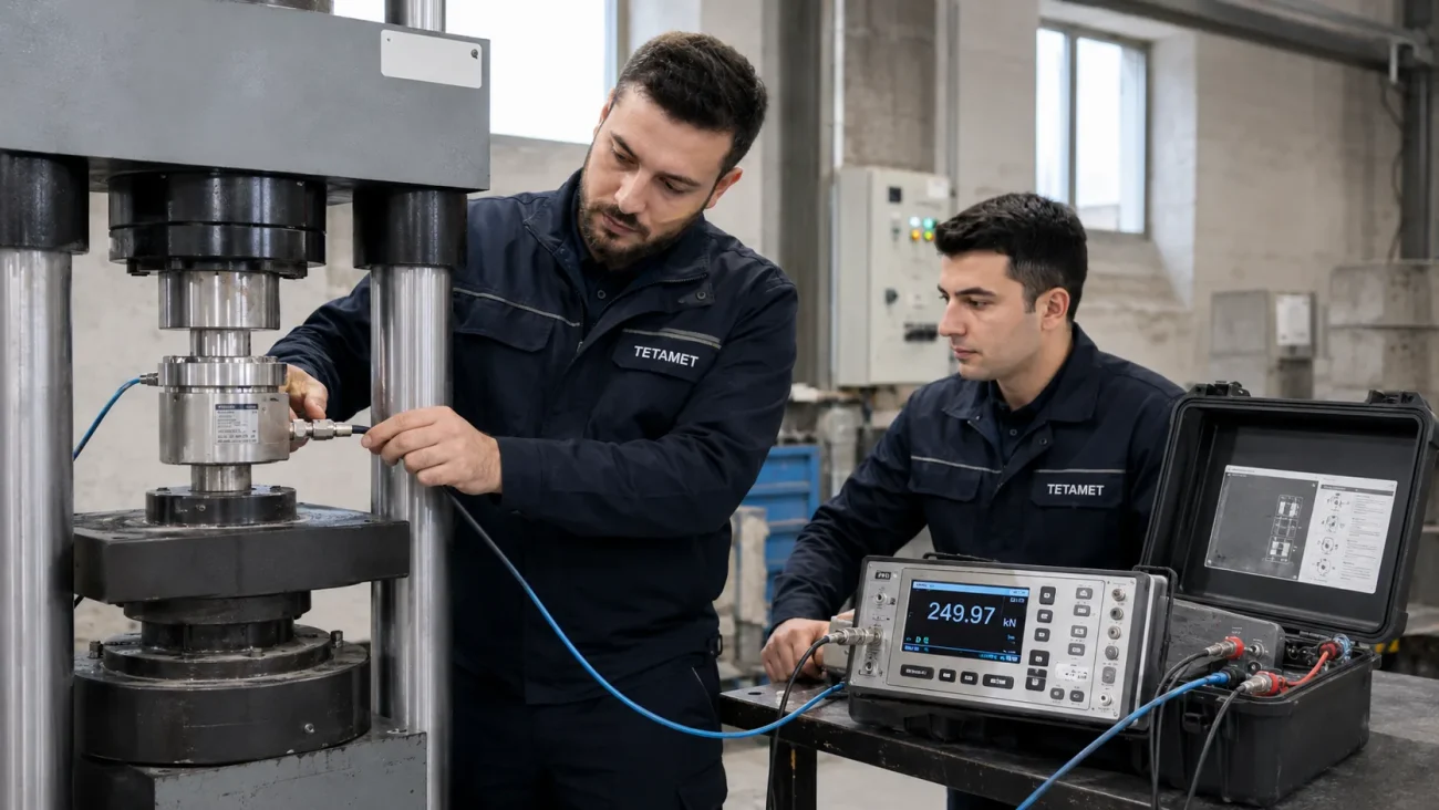 tetamet kalibrasyon için kuvvet kalibrasyonu sürecini anlatan teknik fotoğraf - Teknik Ölçüm 7 May 2026 08 55 20 3