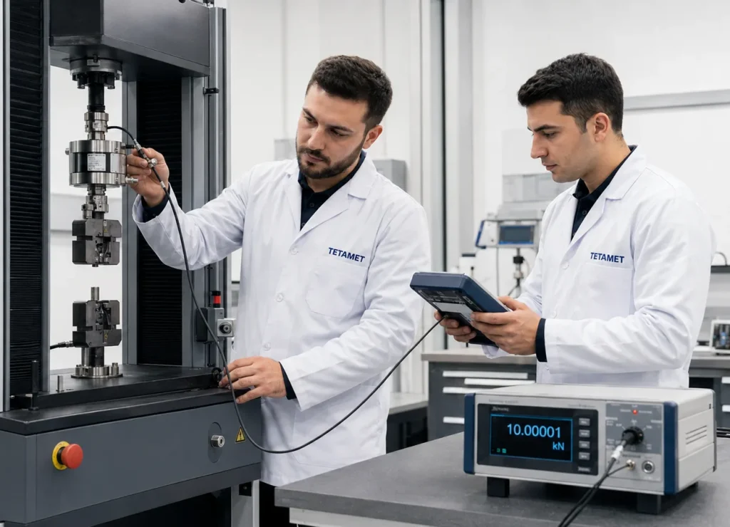 tetamet kalibrasyon için kuvvet kalibrasyonu sürecini anlatan teknik fotoğraf - Teknik Ölçüm 7 May 2026 08 55 19 2