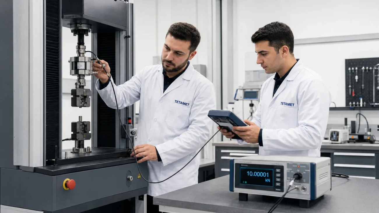 tetamet kalibrasyon için kuvvet kalibrasyonu sürecini anlatan teknik fotoğraf - Teknik Ölçüm 7 May 2026 08 55 19 2